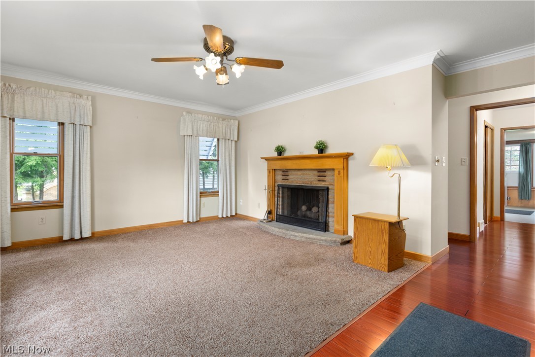 22490 Mastick Road Fairview Park, OH 44126 - Photo 5 of 35 Living Room w/gas and wood burning fireplace