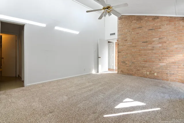 a view of an empty room