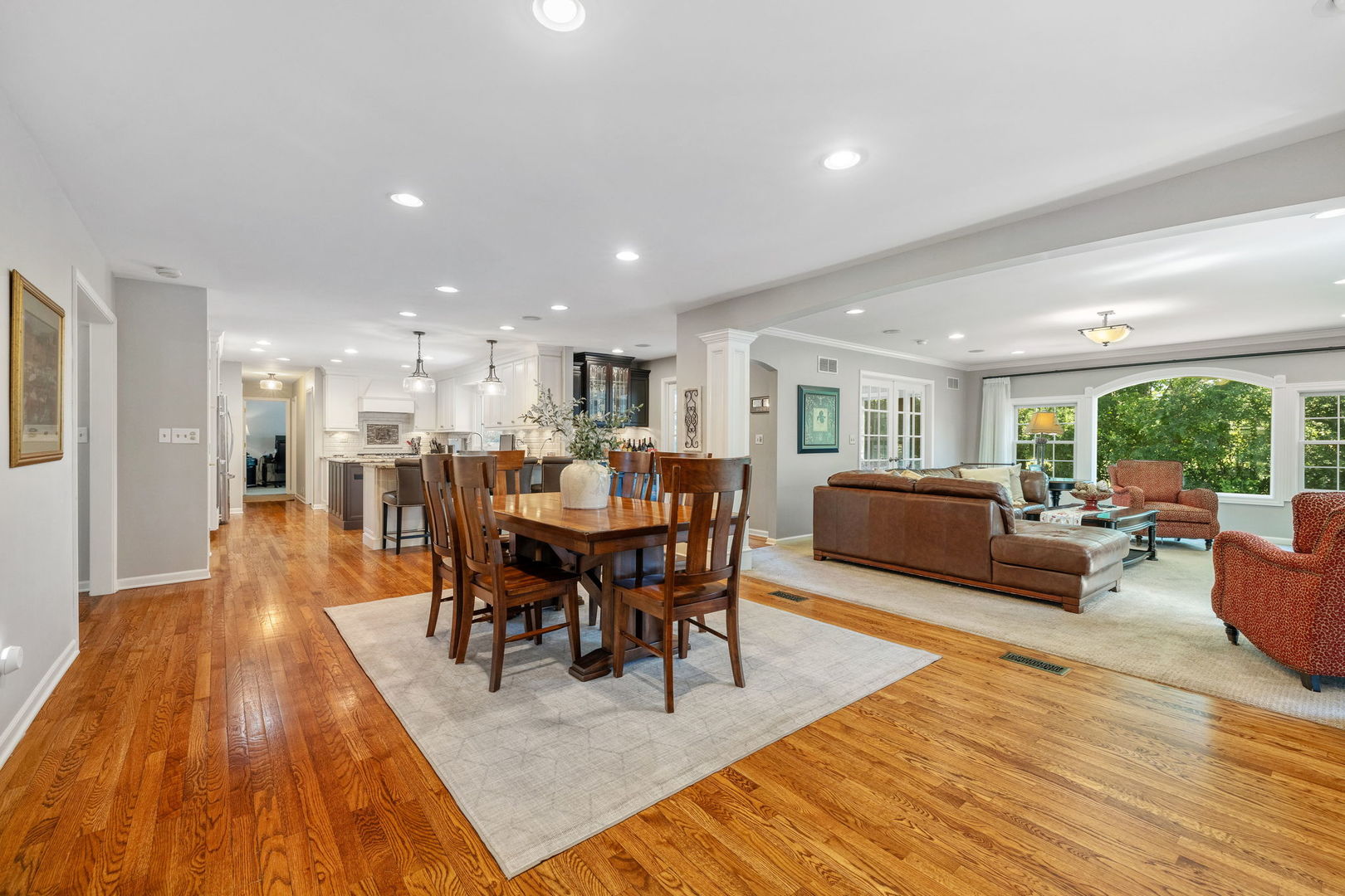 453 Brighton Drive Wheaton, IL 60189 - Photo 15 of 40 a view of a dining room with furniture window and wooden floor