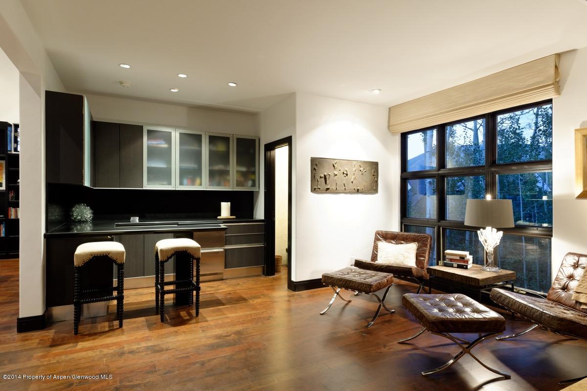416 Moore Drive Aspen, CO 81611 - Photo 12 of 28 a living room with furniture a rug and kitchen floor