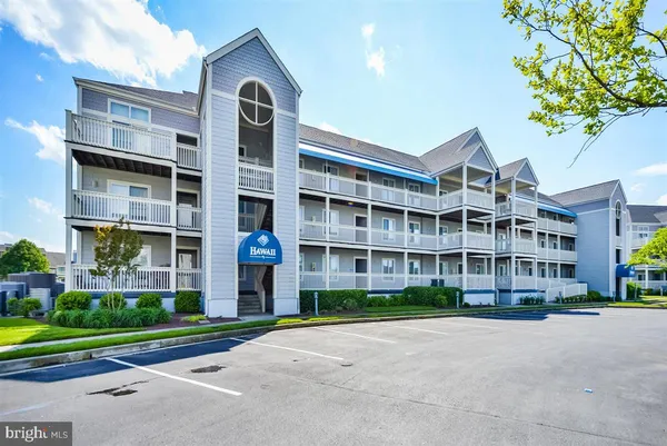 a front view of a multi story building