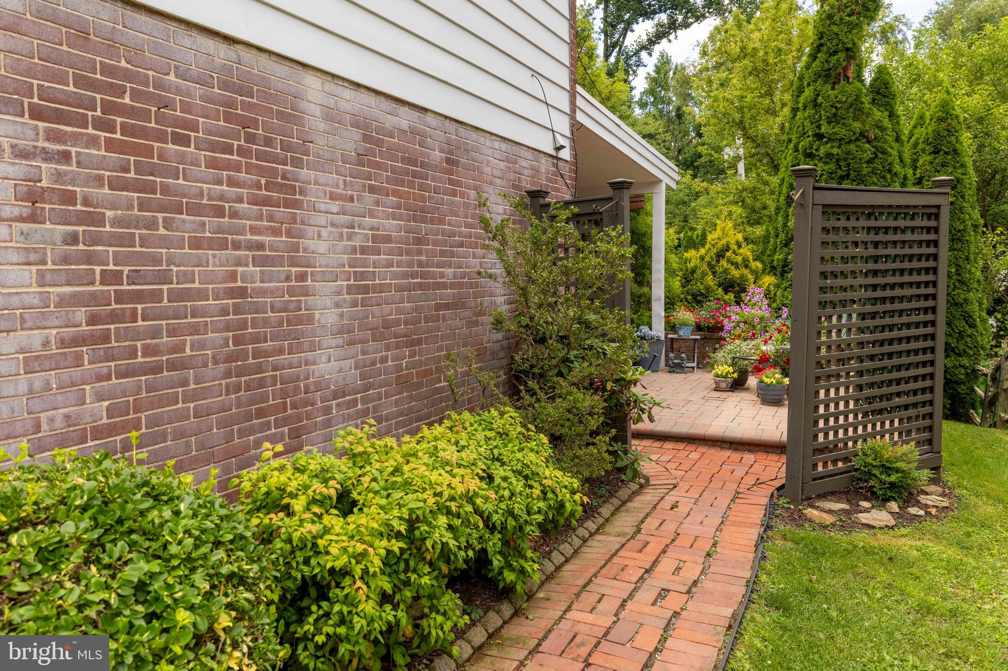21 West Chelfield Road Glenside, PA 19038 - Photo 27 of 51 Brick walkway leads to great outdoor space