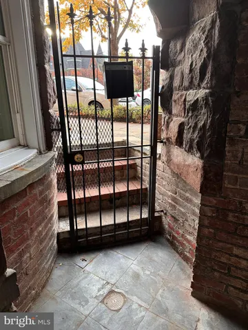 a view of outdoor space with lots of windows