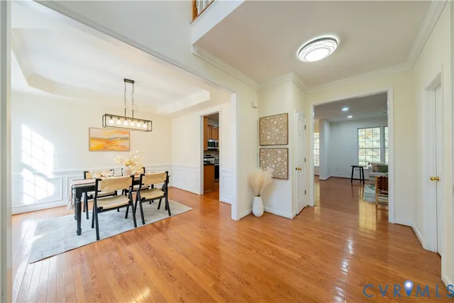 a bedroom with furniture and a table