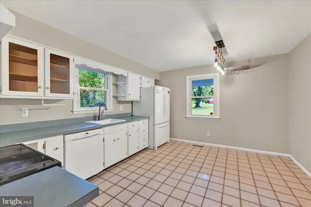 a kitchen with a sink a window and stainless steel appliances
