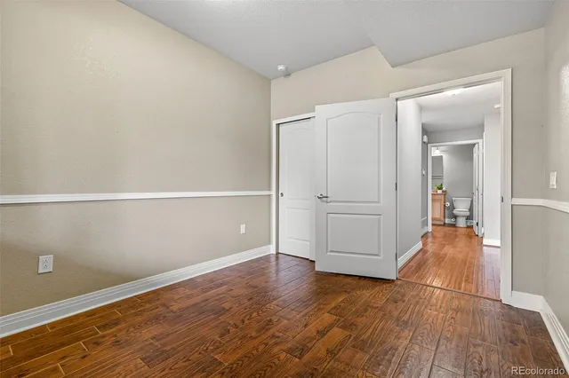 wooden floor in an empty room