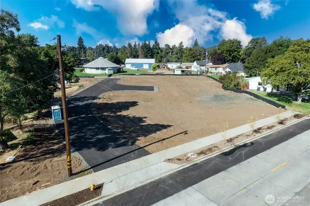 a view of a backyard and a yard