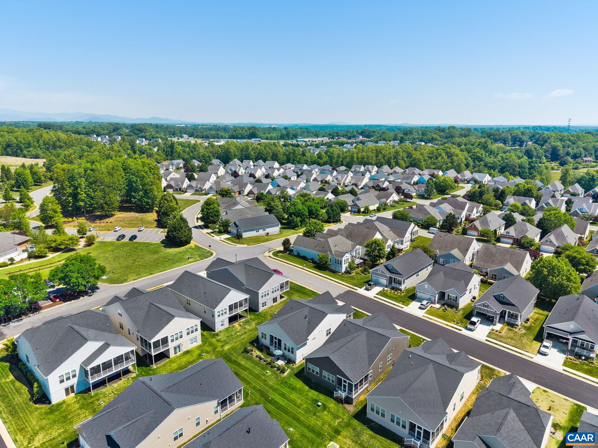 124 Stodghill Drive Ruckersville, VA 22968 - Photo 47 of 58 an aerial view of residential houses with outdoor space