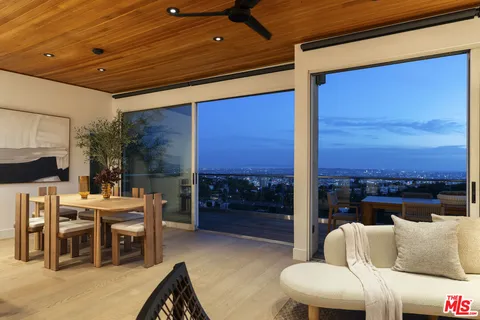 a outdoor space with furniture