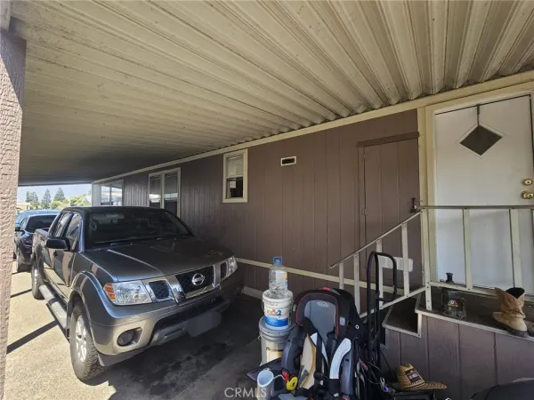 a car parked in garage
