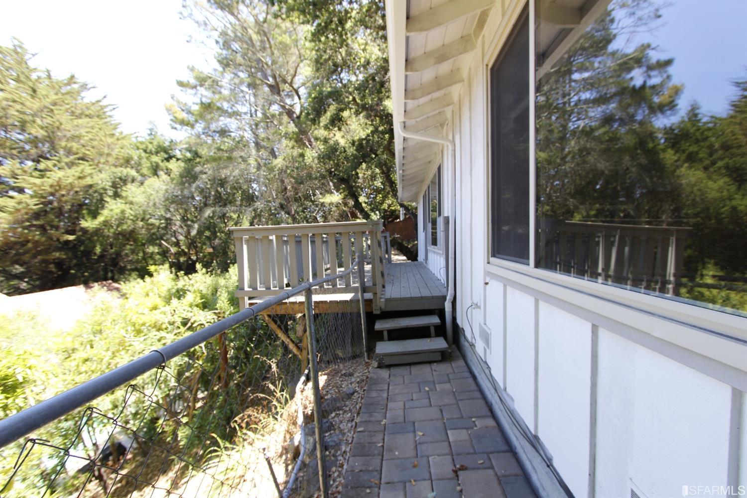 316 Alberta Way Hillsborough, CA 94010 - Photo 29 of 31 a view of balcony with wooden floor and fence