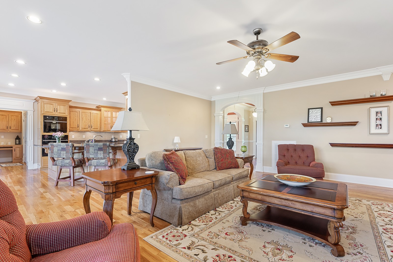 288 Lee Road Cottontown, TN 37048 - Photo 14 of 47 a living room with furniture and a view of kitchen