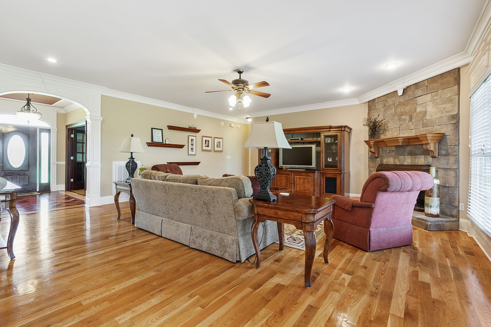 288 Lee Road Cottontown, TN 37048 - Photo 15 of 47 a living room with furniture and a wooden floor