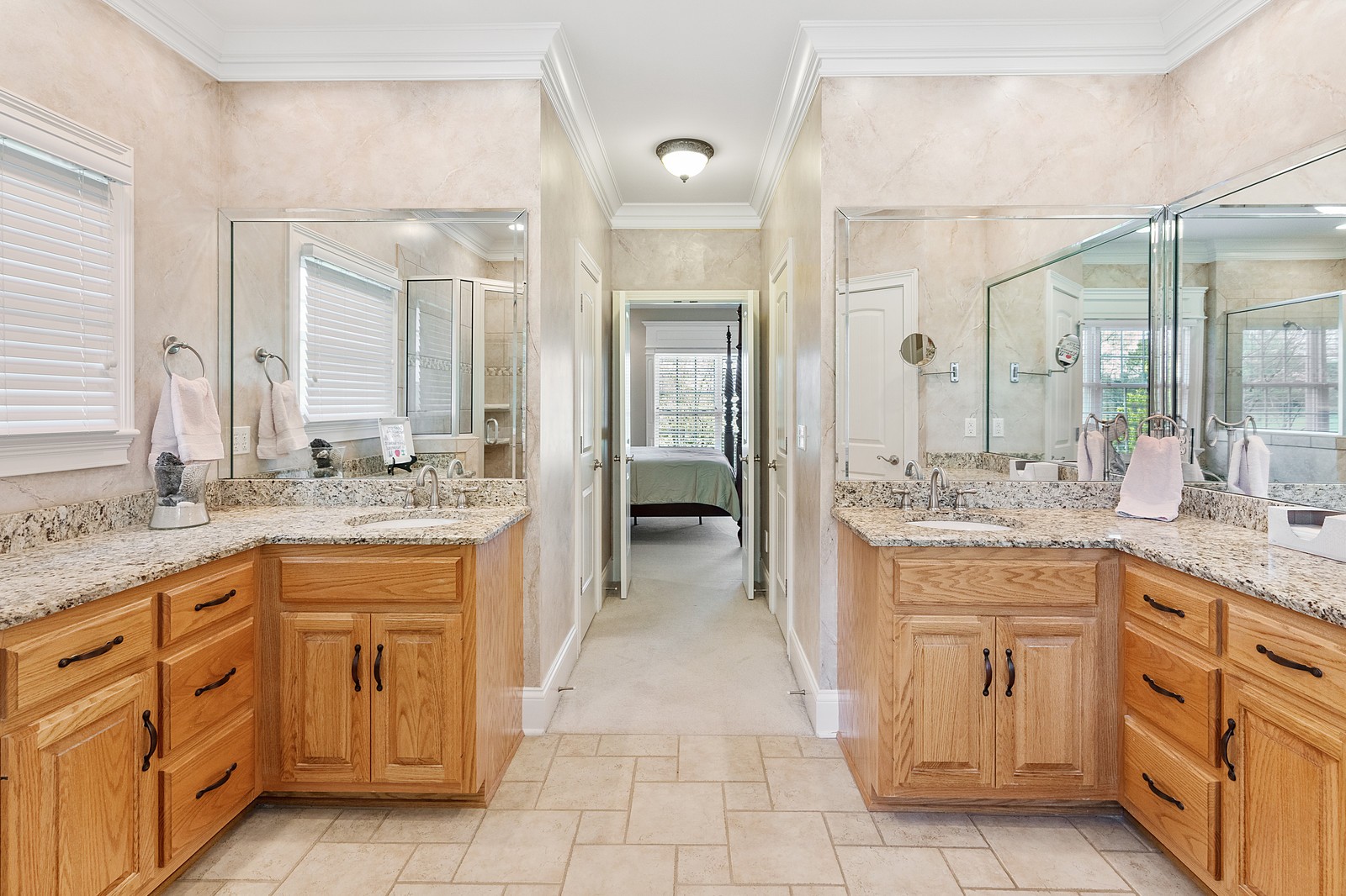288 Lee Road Cottontown, TN 37048 - Photo 20 of 47 a bathroom with a granite countertop sink mirror and