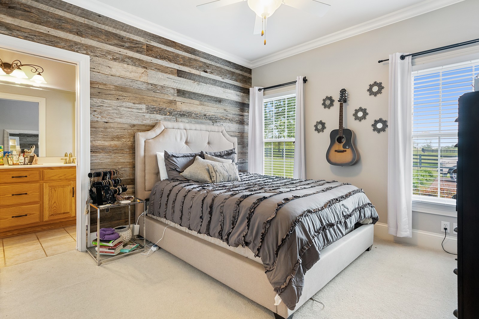 288 Lee Road Cottontown, TN 37048 - Photo 22 of 47 a bedroom with a bed and a window