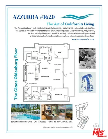 $3,649,000 | 13700 Marina Pointe Drive, Unit 1620, Marina del Rey, CA 90292