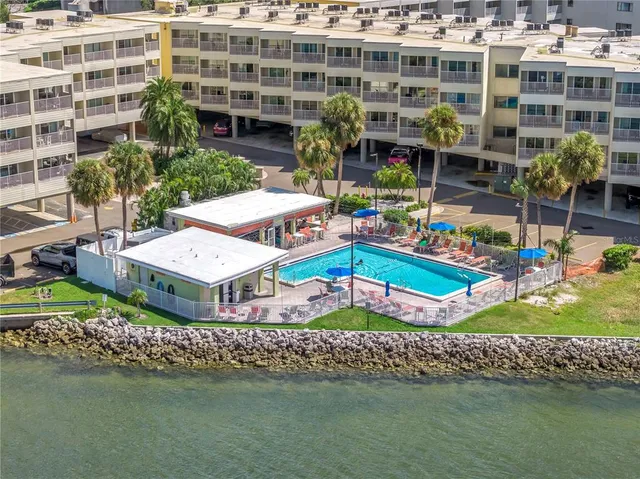 front view of a building and a street