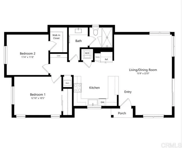 a picture of a floor plan