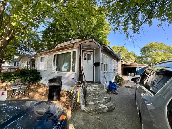 a view of a house with a patio