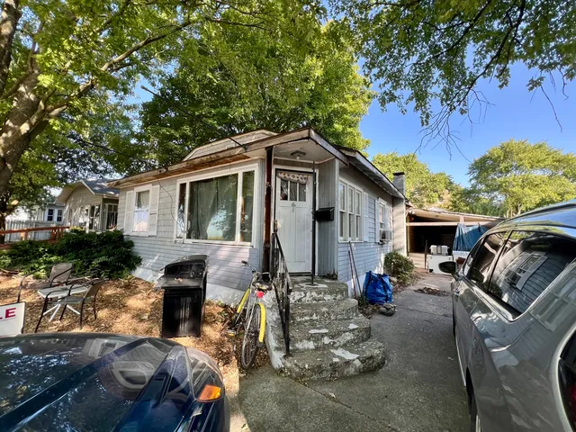 a view of a house with a patio