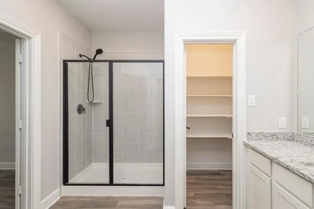 wooden floor in an empty room