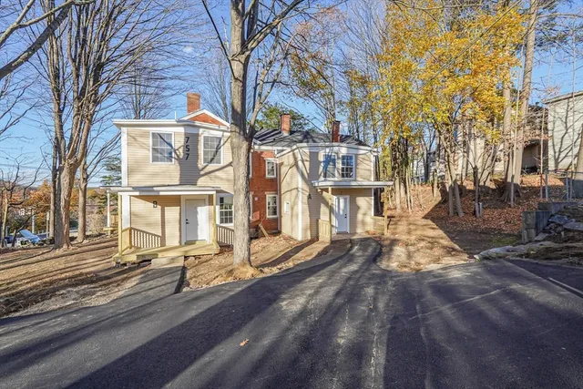 a view of a building with many windows