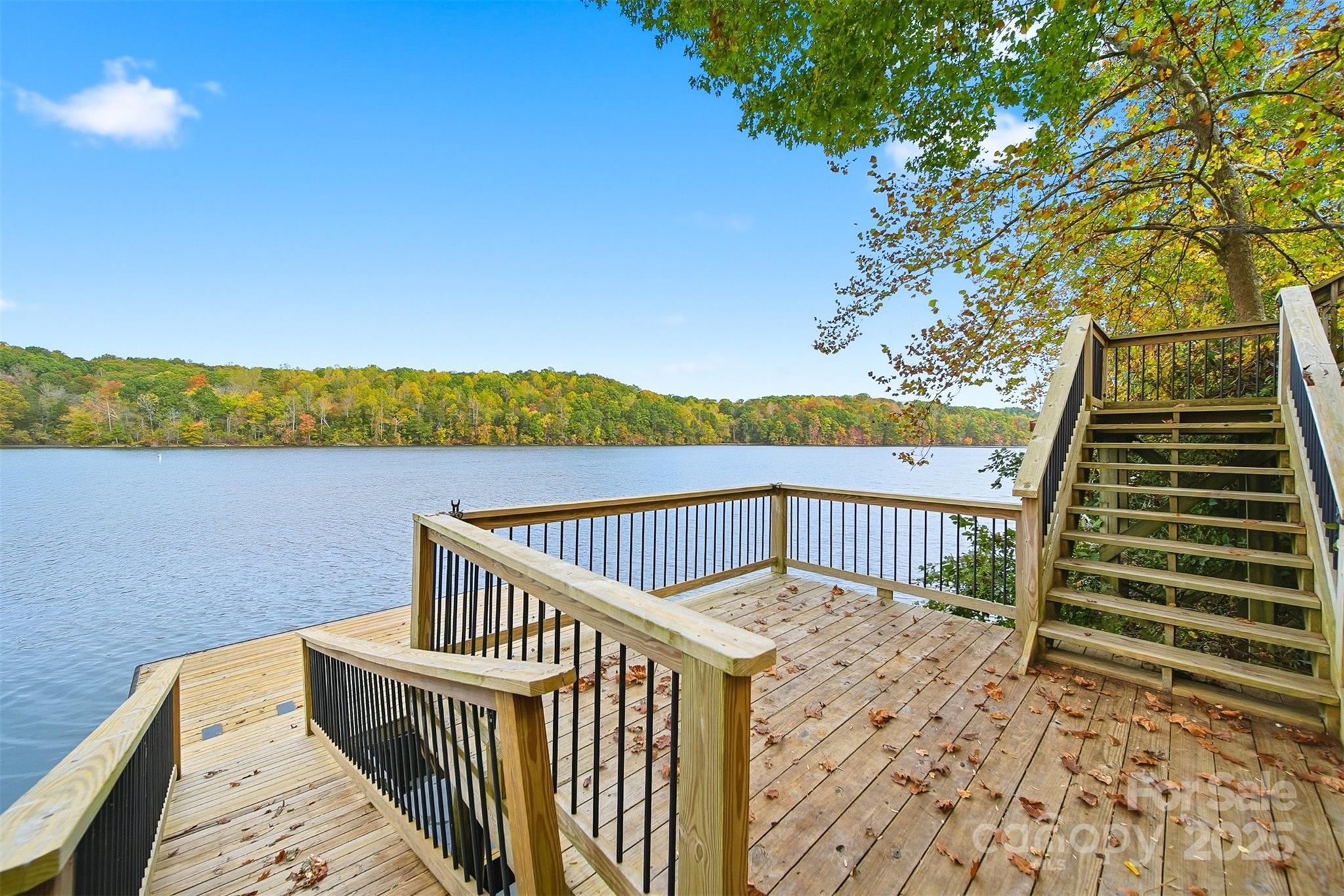 4247 Laurel Hill Road Claremont, NC 28610 - Photo 25 of 34 a view of balcony with wooden floor and fence