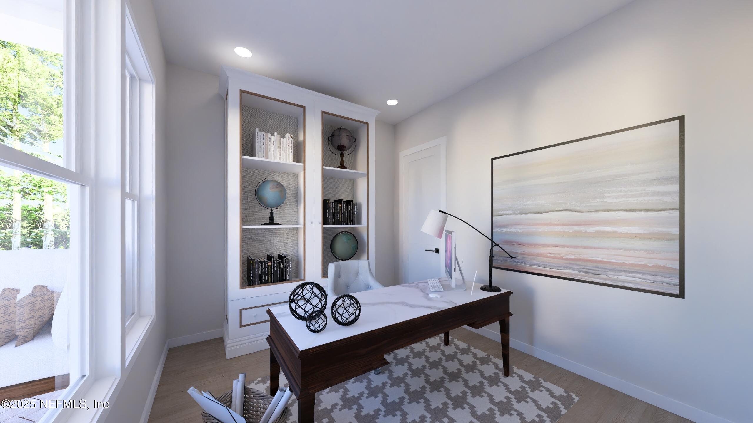 2016 Beach Avenue Atlantic Beach, FL 32233 - Photo 12 of 18 a view of room with window and wooden floor