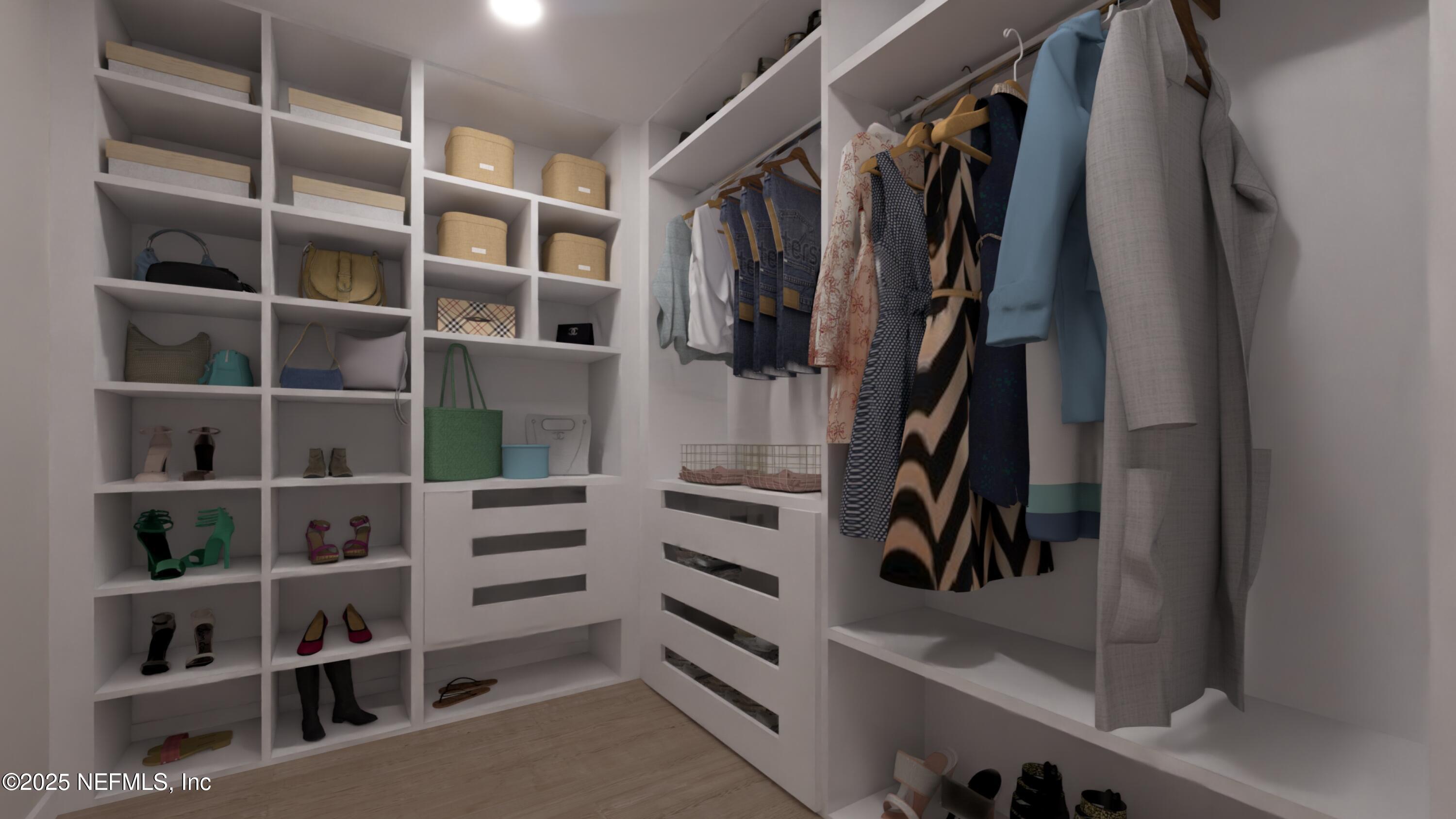 2016 Beach Avenue Atlantic Beach, FL 32233 - Photo 9 of 18 a view of walk in closet with empty racks