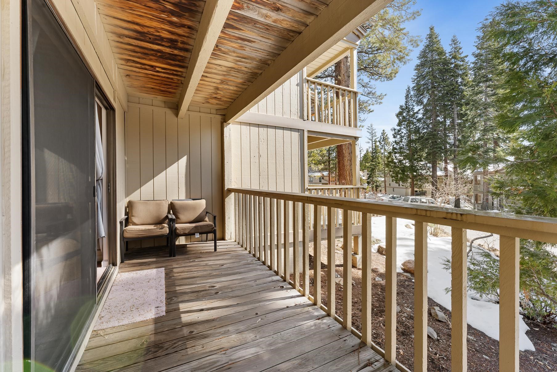 1001 Commonwealth Drive, Unit 101 Kings Beach, CA 96143 - Photo 21 of 28 a view of balcony with couch