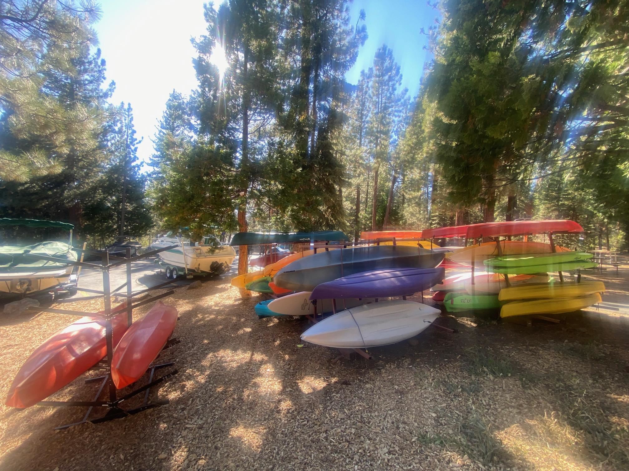 1001 Commonwealth Drive, Unit 101 Kings Beach, CA 96143 - Photo 24 of 28 a backyard of red and white house