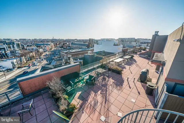 a view of city from balcony