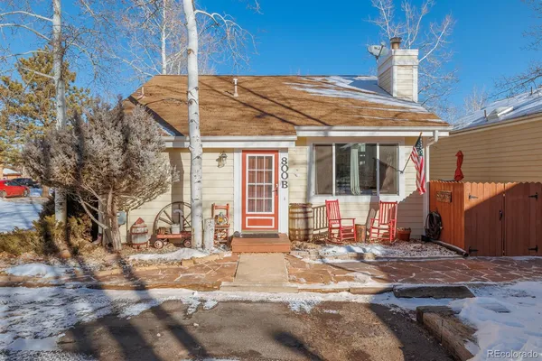 a backyard of a house