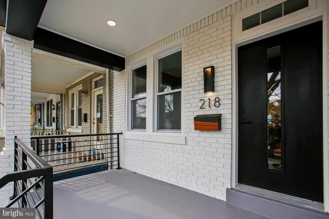 a view of porch with a porch