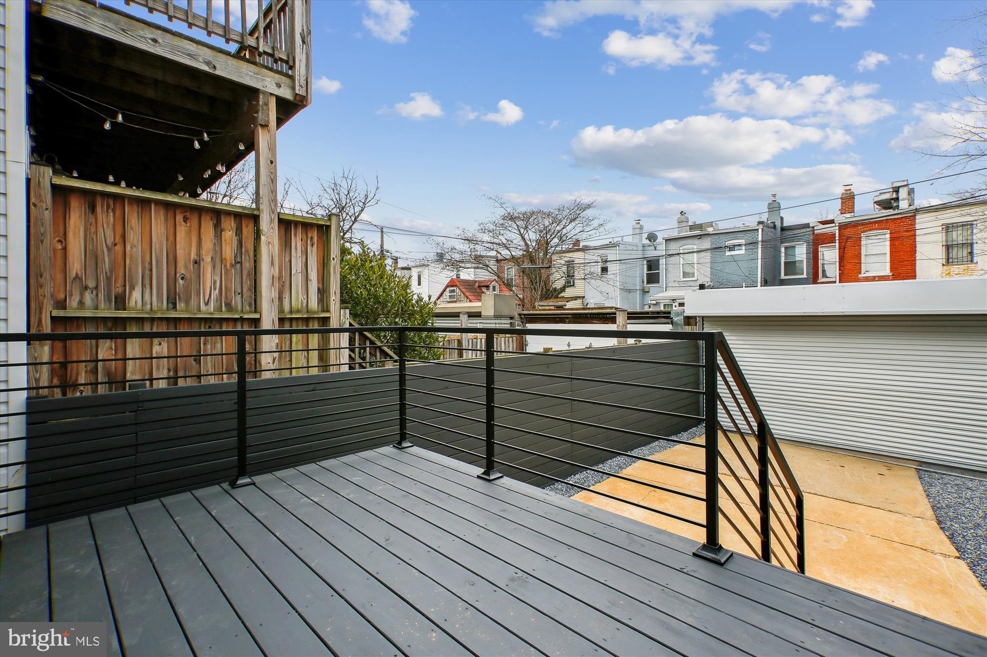 218 15th Street Northeast Washington, DC 20002 - Photo 44 of 51 Private deck with custom fabricated handrails