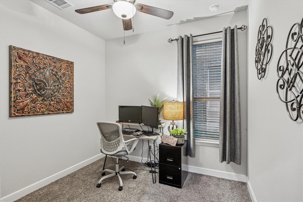 155 Texasage Street Rhome, TX 76078 - Photo 22 of 31 Bedroom No. 3 being used as an office