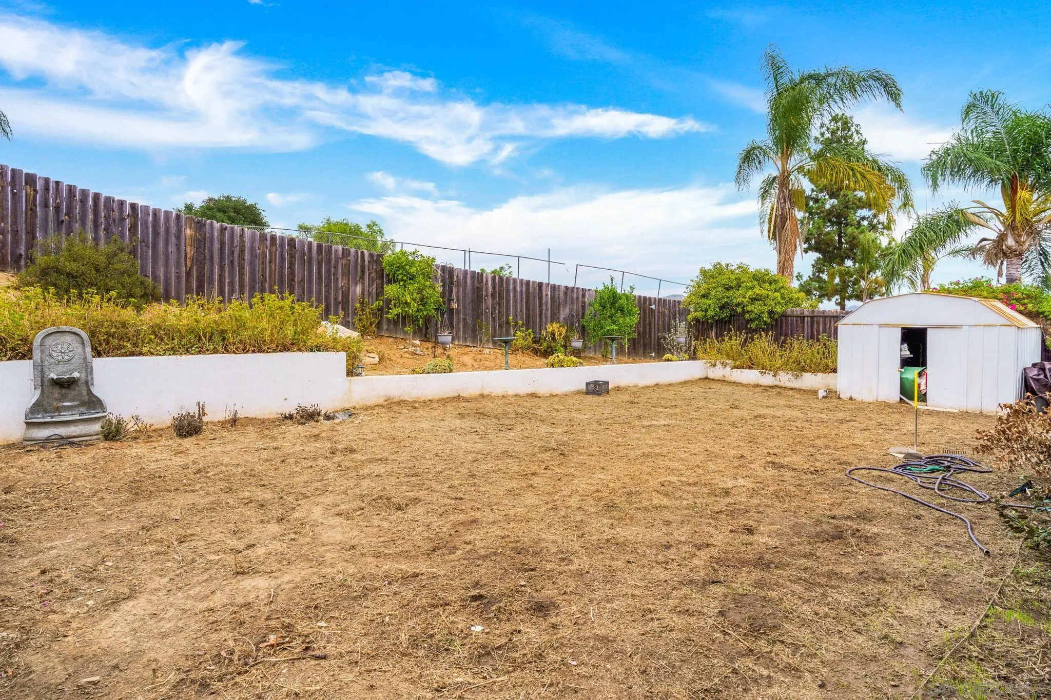 1082 Fulton Road San Marcos, CA 92069 - Photo 28 of 38 a backyard of a house with lots of green space