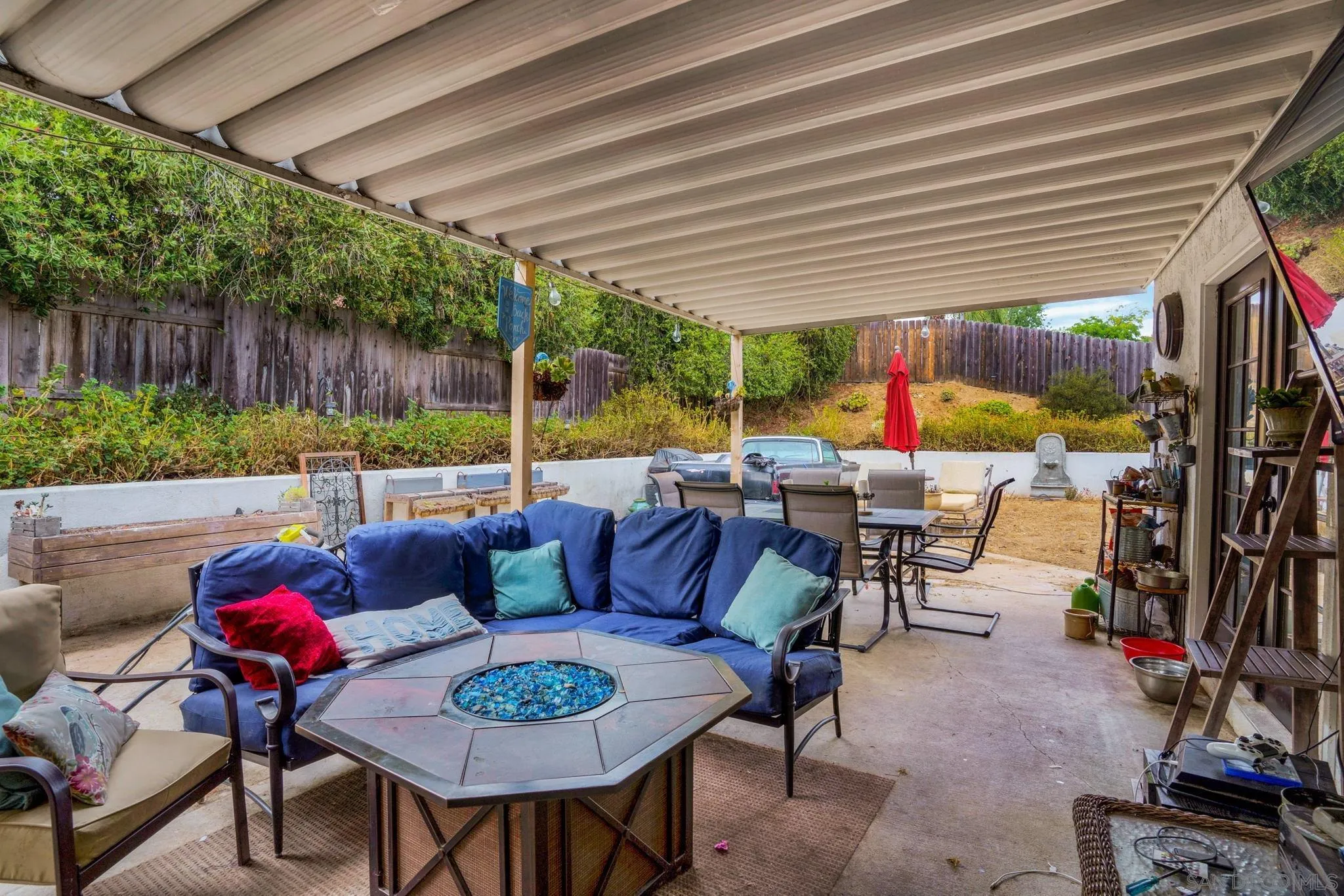 1082 Fulton Road San Marcos, CA 92069 - Photo 36 of 38 a outdoor living space with furniture and garden view