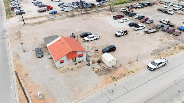 an aerial view of a couch