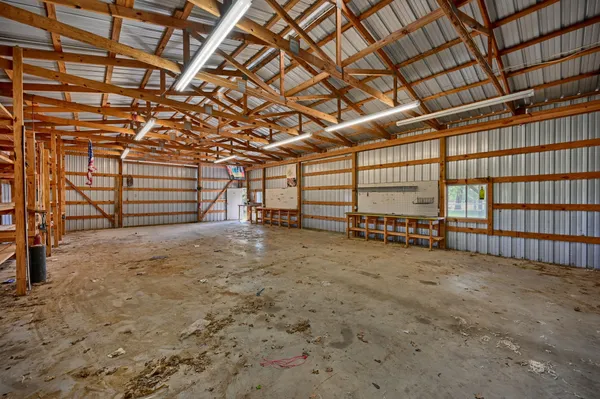 a view of porch with yard