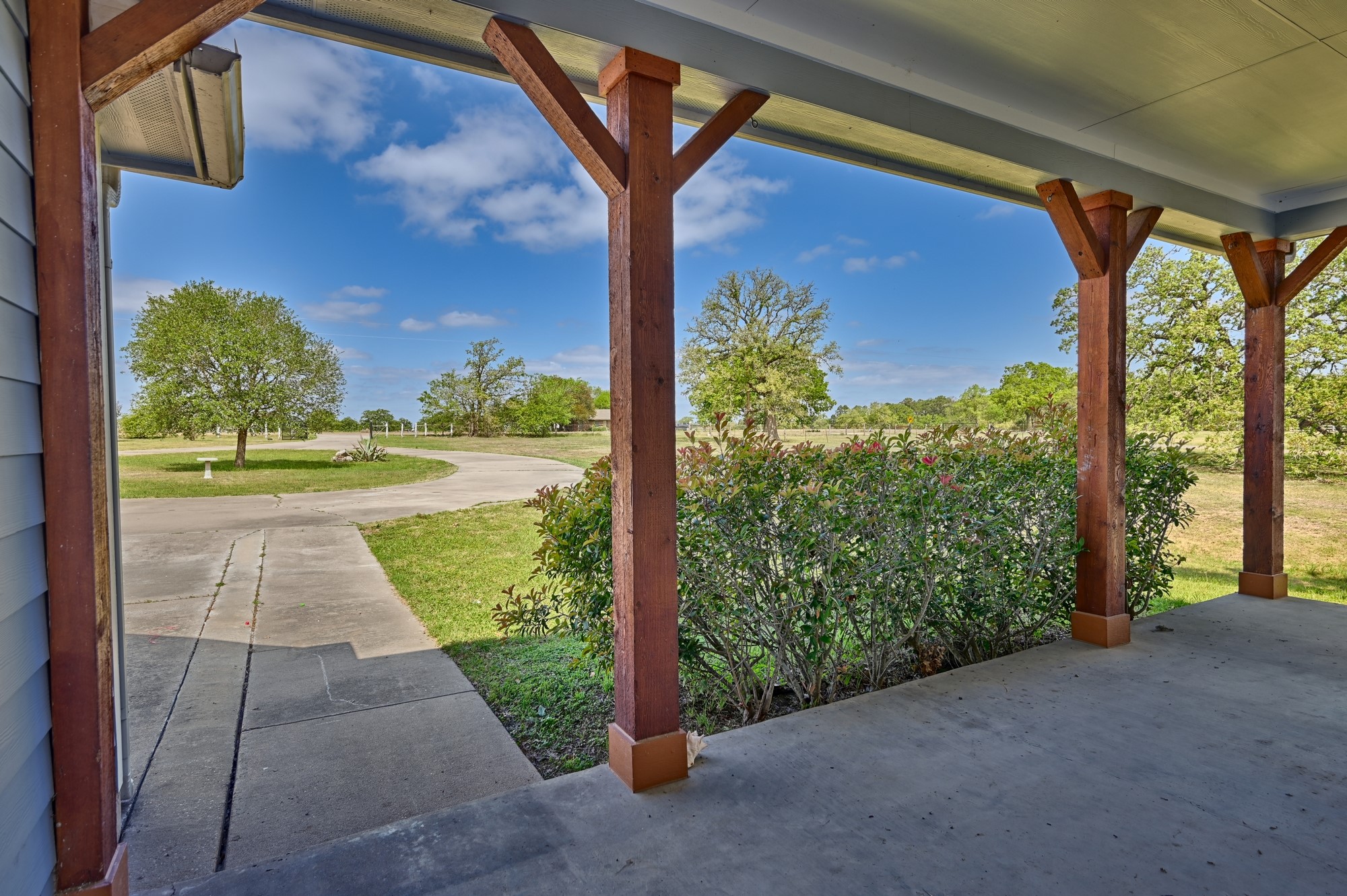 350 Owl Creek Road Giddings, TX 78942 - Photo 17 of 29 a view of porch with a yard