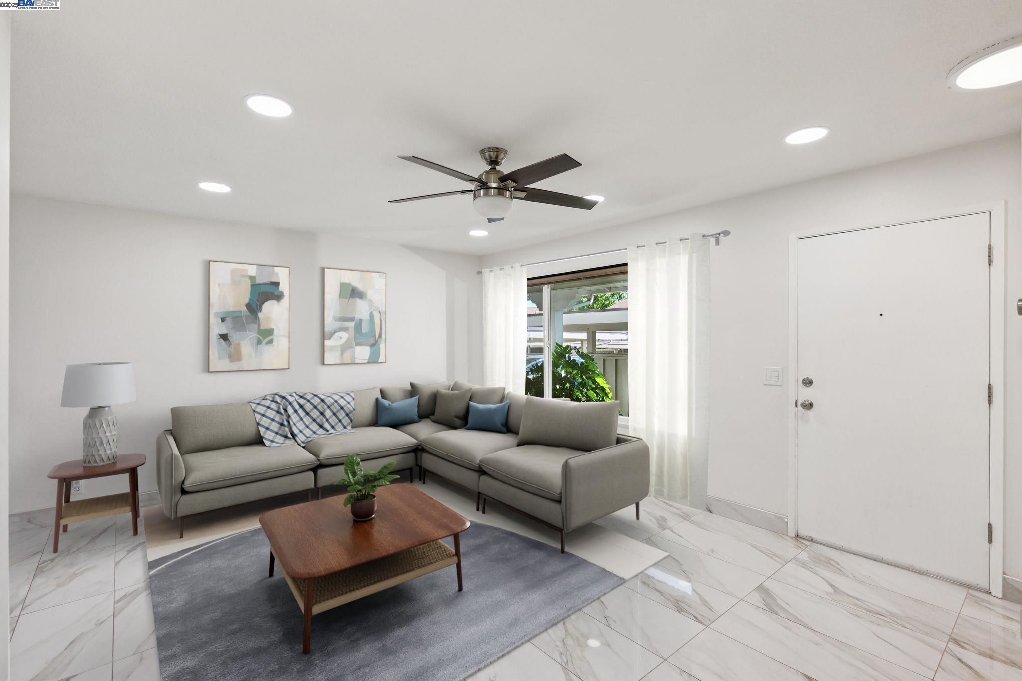 560 La Copita Court San Ramon, CA 94583 - Photo 6 of 40 a living room with furniture and a ceiling fan