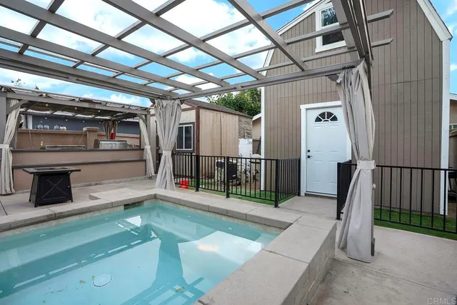 a kitchen with a stove and a microwave