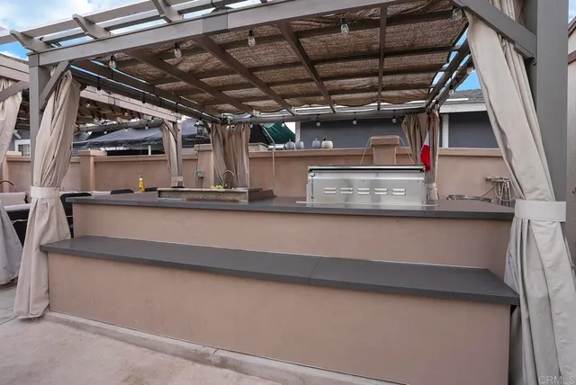 a view of outdoor space with seating area