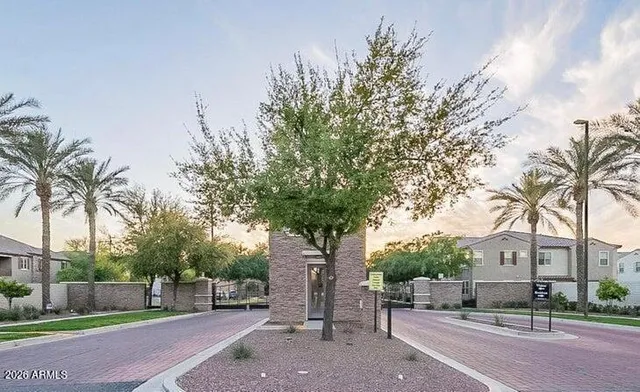 a view of road and trees