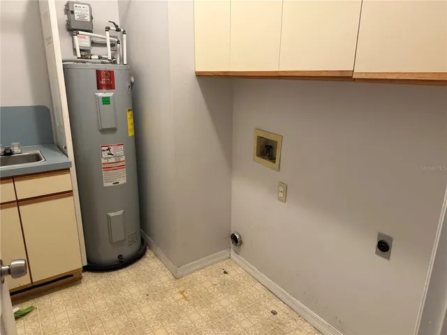 a view of water heater room