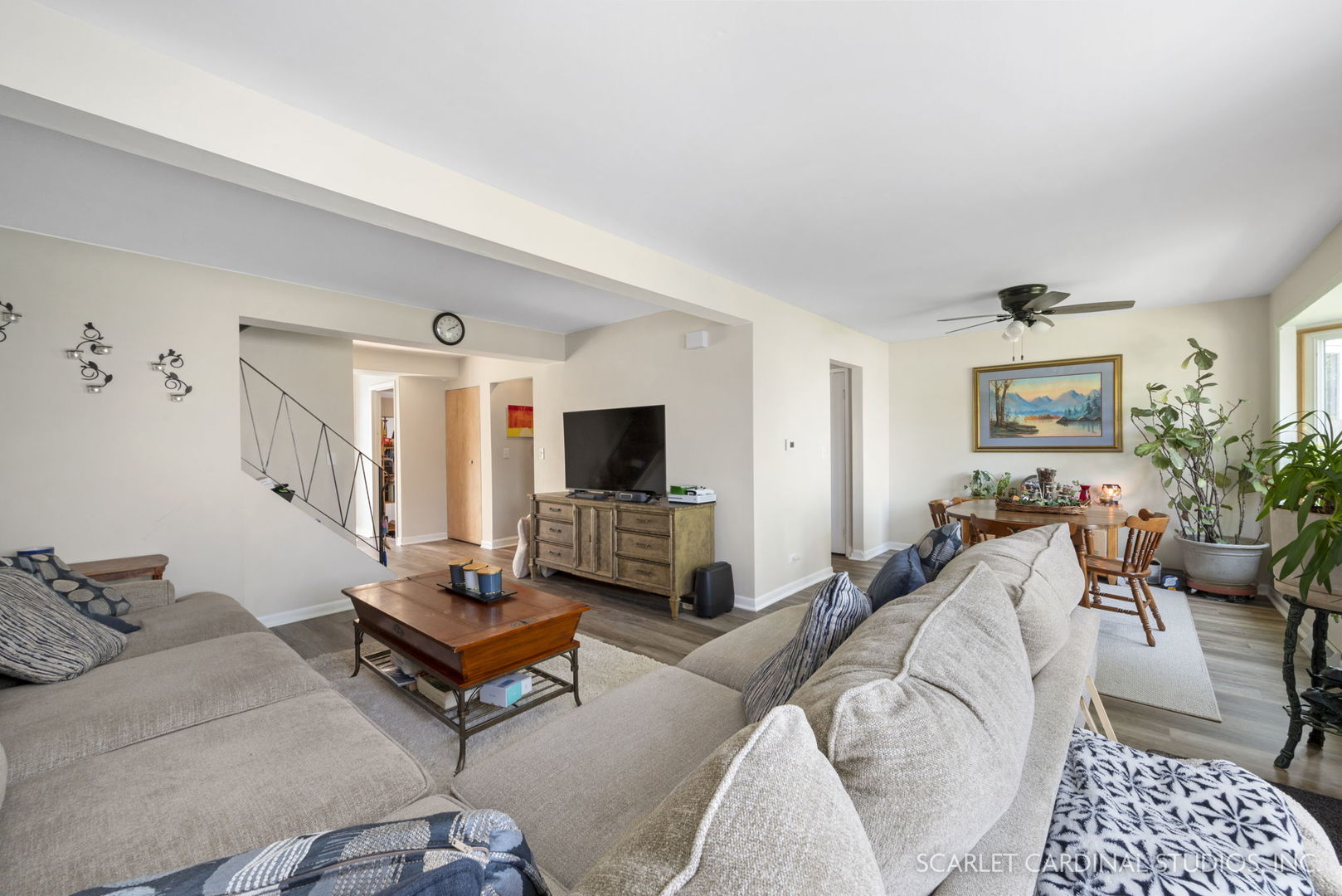 162 Tracy Way Bolingbrook, IL 60440 - Photo 3 of 11 a living room with furniture and a flat screen tv