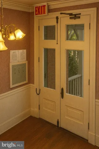 a view of front door of house