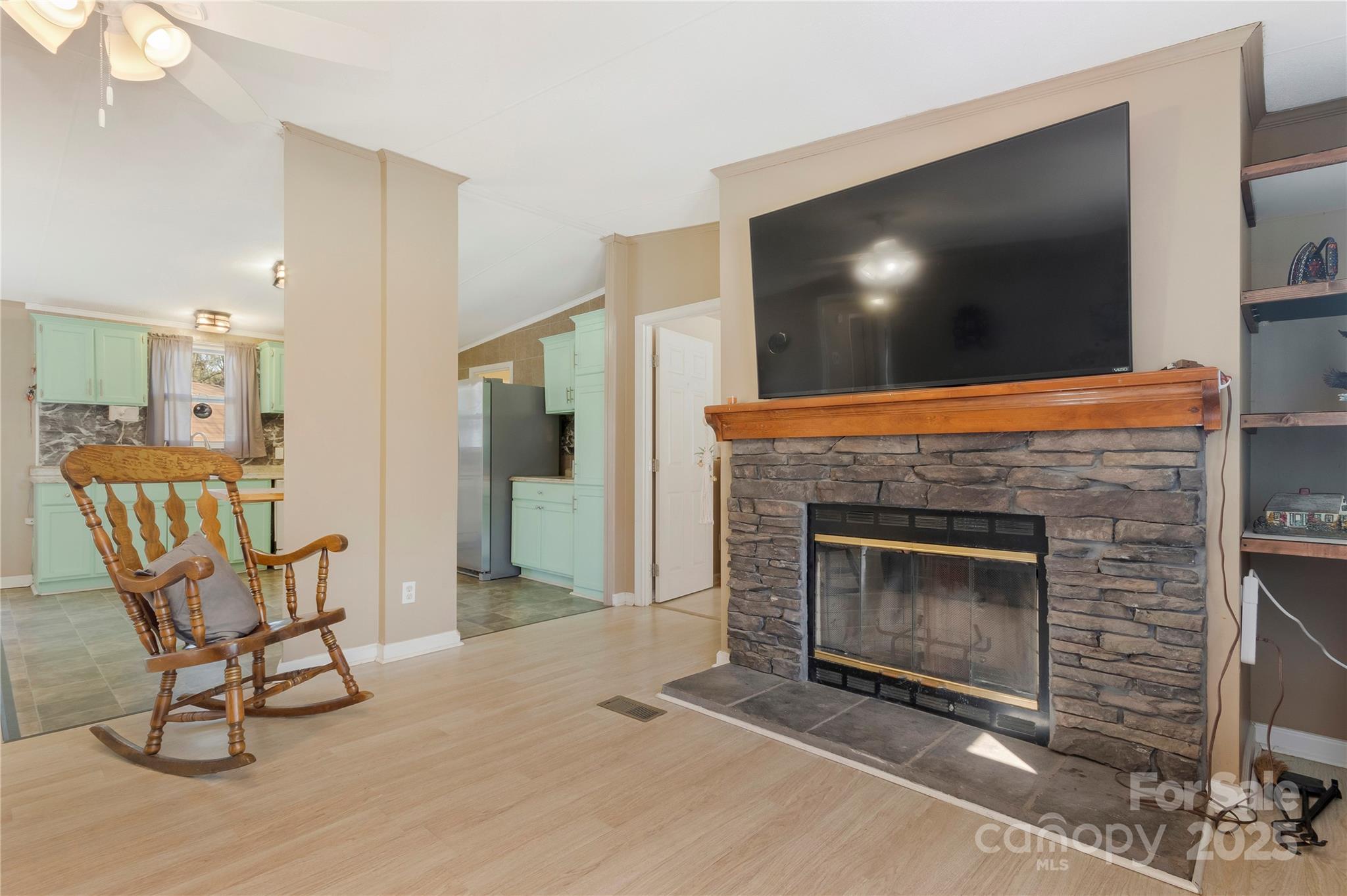 3080 Sims Road Rock Hill, SC 29730 - Photo 10 of 25 a living room with furniture and a fireplace