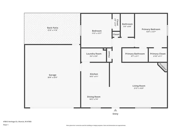 $155,000 | 4708 East Heritage Circle, Muncie, IN 47303